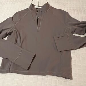 Women's Quarter-Zip Gray Sweatshirt